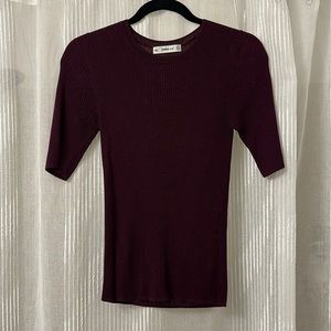 ZARA Deep Burgundy Sweater